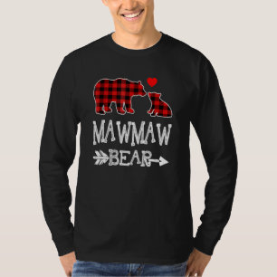 Mawmaw Bear Red Buffalo Play Grandma Bear Pajama T Shirt