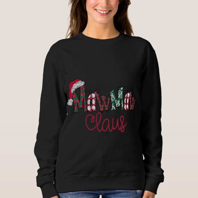 Mawmaw Clause Cute Art - Jul T Shirt (Framsida)