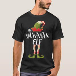 mawmaw elf-familjens matchande jul t shirt