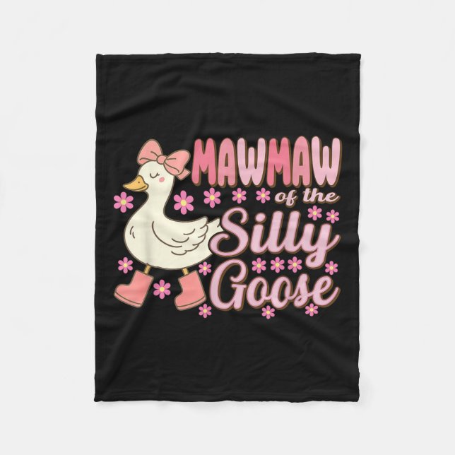 Mawmaw Goose On The Loose Funny Birthday Matching  Fleecefilt (Framsidan)