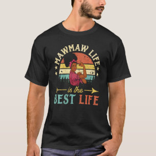 Mawmaw Life är det bästa afrikanska kvinnor, svart T Shirt