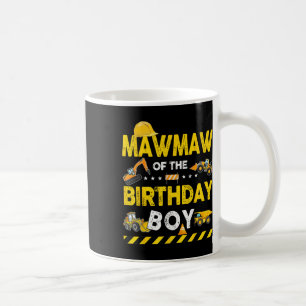 Mawmaw of the Birthday Boy Construction Worker Bir Kaffemugg