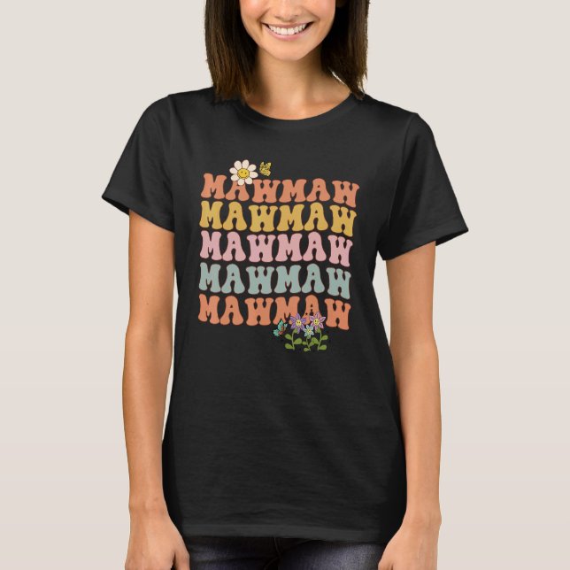 Mawmaw pregnancy announcement surprise Grandma gro T Shirt (Framsida)