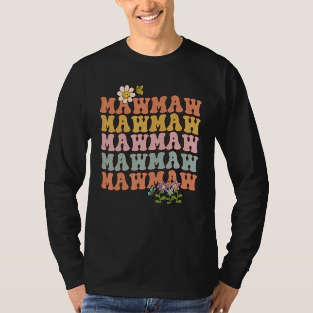 Mawmaw pregnancy announcement surprise Grandma gro T Shirt (Framsida)