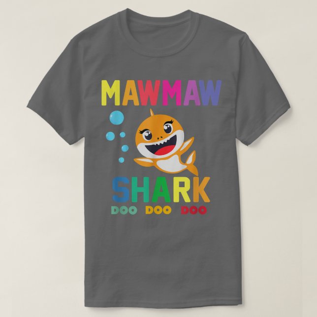 Mawmaw Shark Mawmaw Shark Älskare Family Mammor Da T Shirt (Design framsida)
