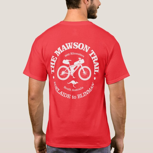 Mawson Trail (cykling) T Shirt (Baksida)