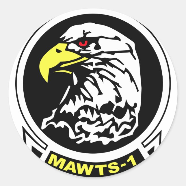 MAWTS-1 RUNT KLISTERMÄRKE (Framsida)