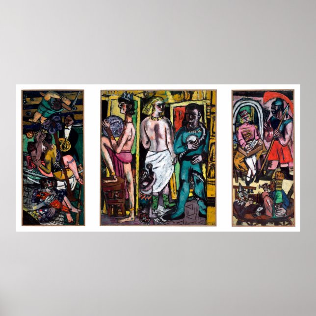 Max Beckmann - Die Akrobaten Poster (Framsidan)
