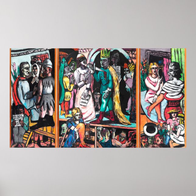 Max Beckmann - Die Schauspieler Poster (Framsidan)