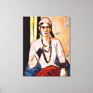 Max Beckmann-målning, Quappi på Rosa Canvastryck