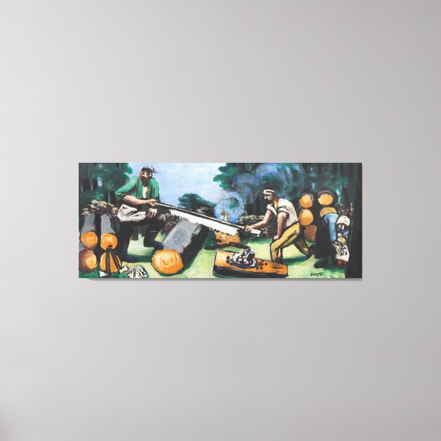 Max Beckmann - Sawyer in the forest Canvastryck (Framsida)