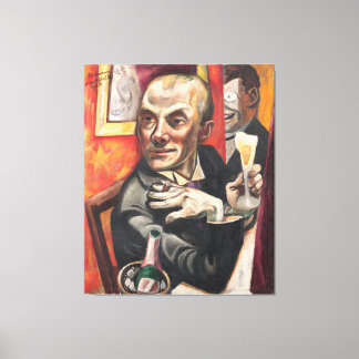 Max Beckmann - Self-Portrait with Champagne Canvastryck