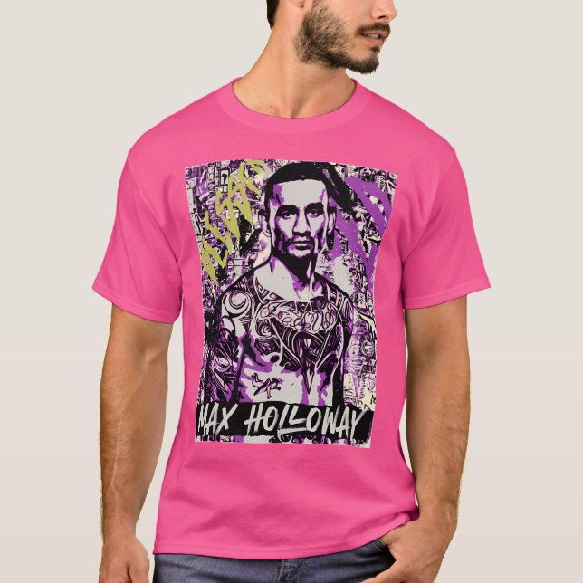 Max Blsed Holloway Mma Art T Shirt (Framsida)