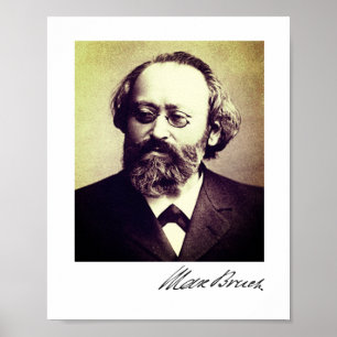 Max Brch - namnteckning Poster