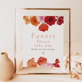 MAX Bright Vår Blommigt Modern Favors Poster