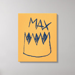 Max & Crown Sketch Canvastryck