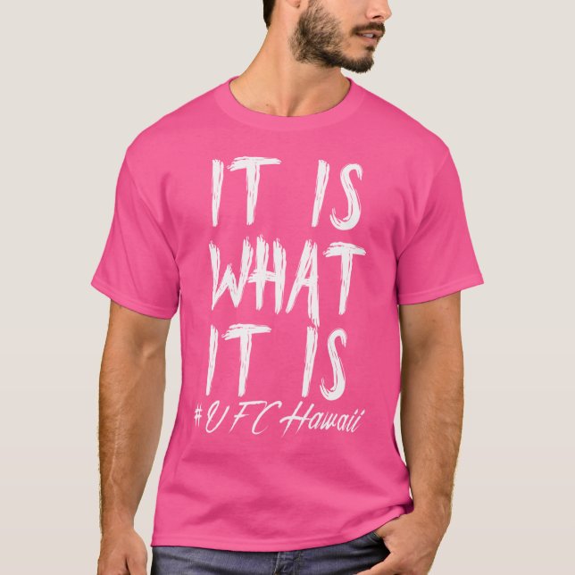 Max Holloway är det som är Ufchawaii T Shirt (Framsida)