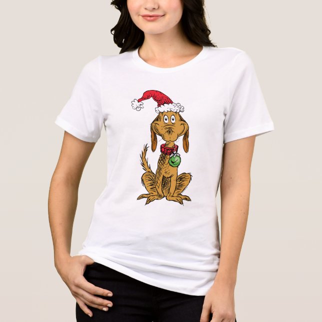 Max hunden i tomteluva t shirt (Framsida)