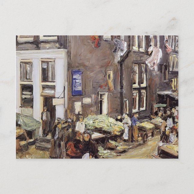 Max Liebermann - Judiska i Amsterdam Vykort (Framsida)