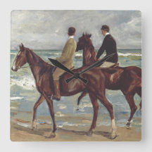 Max Liebermann: Två ryttare på stranden Konst