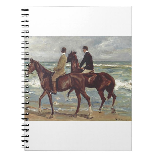Max Liebermann: Two Riders on the Beach Art Anteckningsbok (Framsidan)