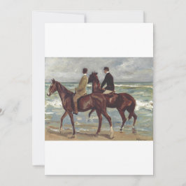 Max Liebermann: Two Riders on the Beach Art Inbjudningar