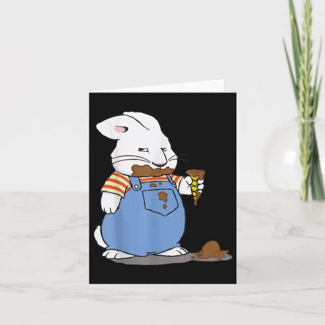 Max Melted Ice Cream Birthday Dekorations Ruby Kort (Framsida)