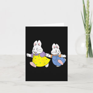 Max och Birthday Dekorations Ruby Bunny Kort