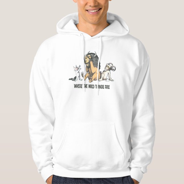 Max och de vilda varelserna leker hoodie (Framsida)