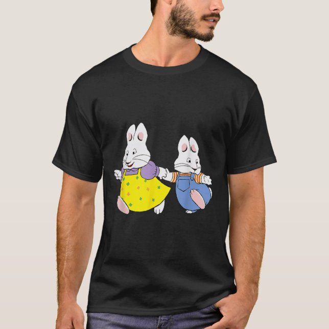Max och födelsedagsdekorationer Ruby Bunny  T Shirt (Framsida)