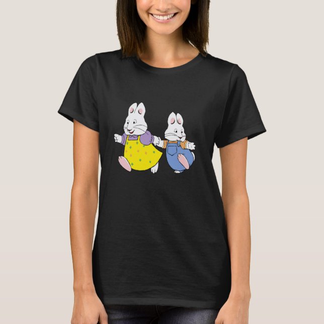 Max och födelsedagsdekorationer Ruby Bunny T Shirt (Framsida)