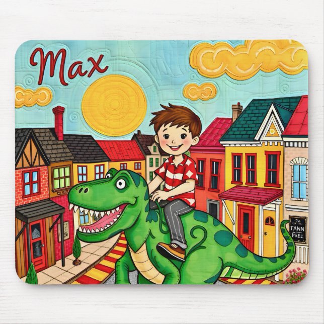 MAX ~ Riding a Dinosaur! ~ Mousepad Musmatta (Framsidan)