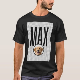 MAX - T-shirt med foto på Golden Retriever-hund