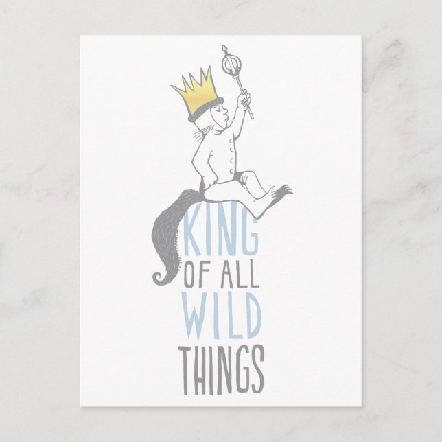 Max | The King of All Wild Things - Blue Vykort (Framsida)
