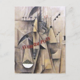 Max Weber Cubism Painting Vykort