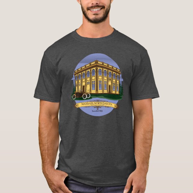 Maxbass Historic Town Square T-Shirt (Framsida)