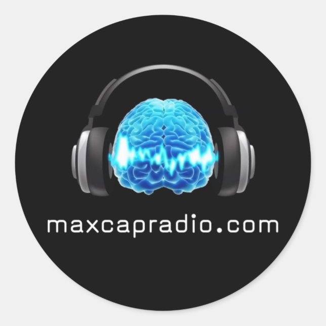 maxcapeck runt klistermärke (Framsida)