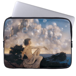 Maxfield Parrish Air Castles 1904 Vintage Fantasy Laptop Fodral