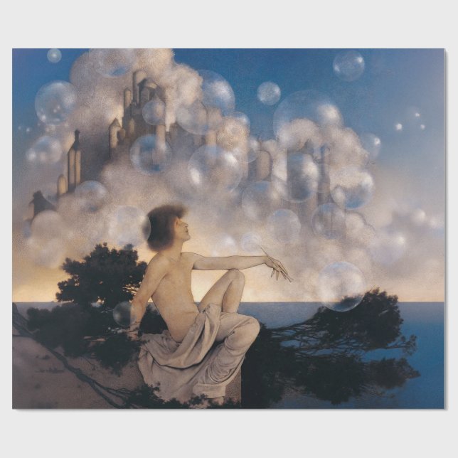 Maxfield Parrish Air Castles 1904 Vintage Fantasy Presentpapper (Platt)