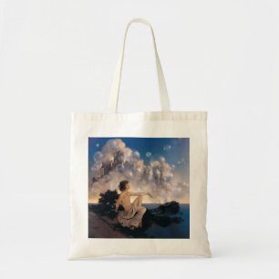 Maxfield Parrish Air Castles 1904 Vintage Fantasy Tygkasse