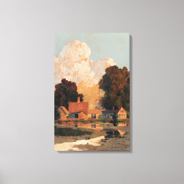 Maxfield Parrish - Daniels Farm, Summer Canvastryck (Framsida)