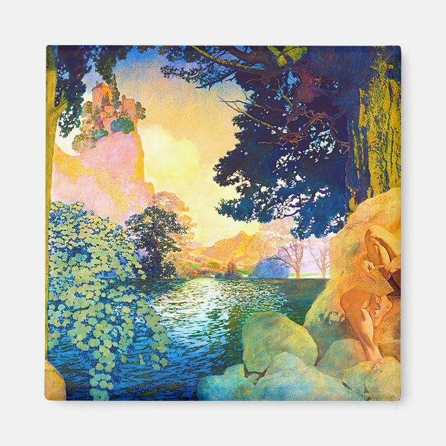 Maxfield Parrish Dream Castle Magnet (Framsidan)