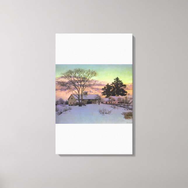 Maxfield Parrish - Efterglow Canvastryck (Framsida)