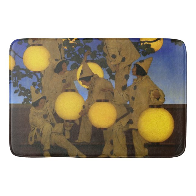 Maxfield Parrish Fackelbärare 1908 Vintage Badrumsmatta (Framsidan)