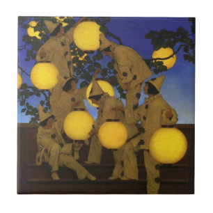 Maxfield Parrish Fackelbärare 1908 Vintage Kakelplatta