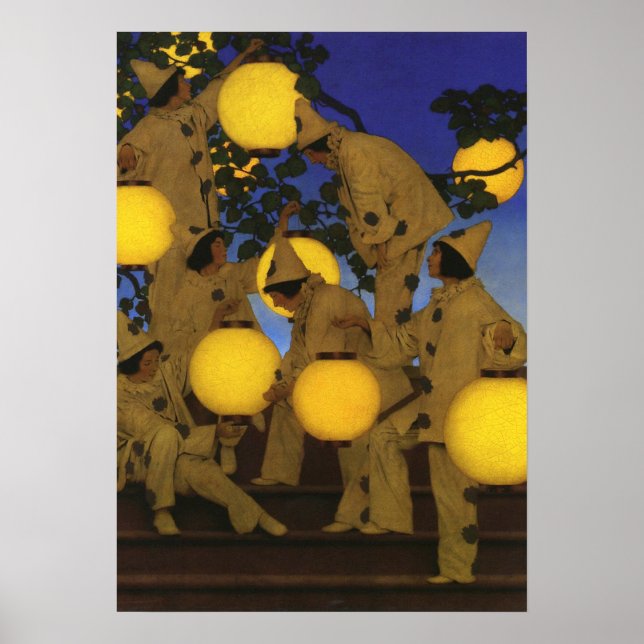 Maxfield Parrish Fackelbärare 1908 Vintage Poster (Framsidan)