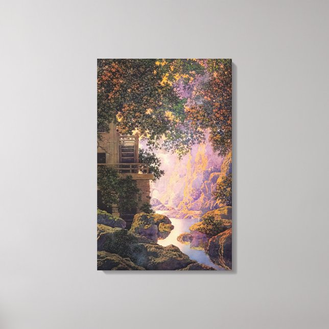 Maxfield Parrish - Gamla Glen Mill Large Canvastryck (Framsida)