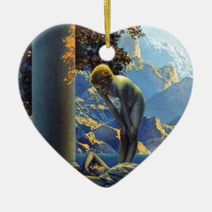Maxfield Parrish gryning Julgransprydnad Keramik