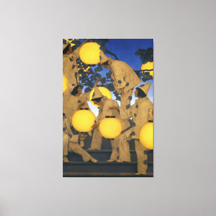 Maxfield Parrish, Lantern Bearers (1908) Canvastryck