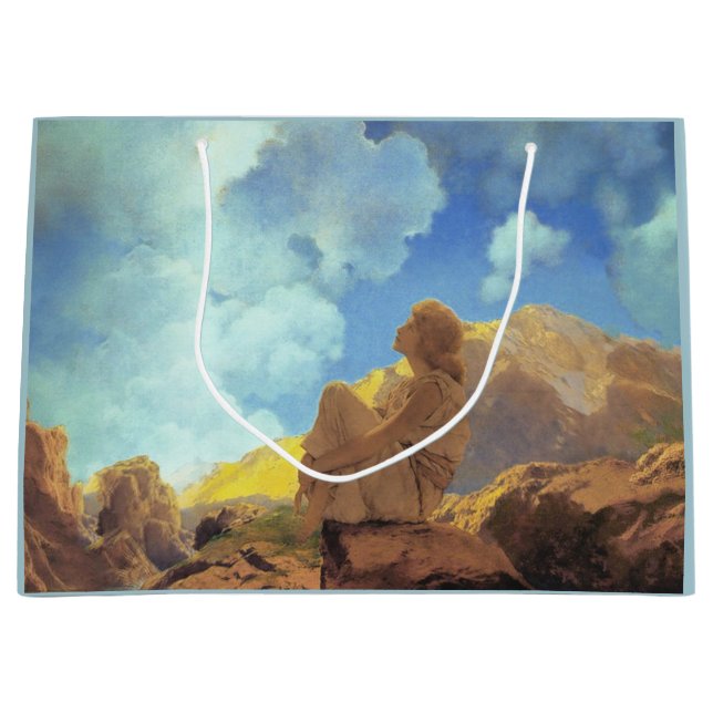 Maxfield Parrish Morgon 1922 Moln Blå Konstkopia (Framsidan)